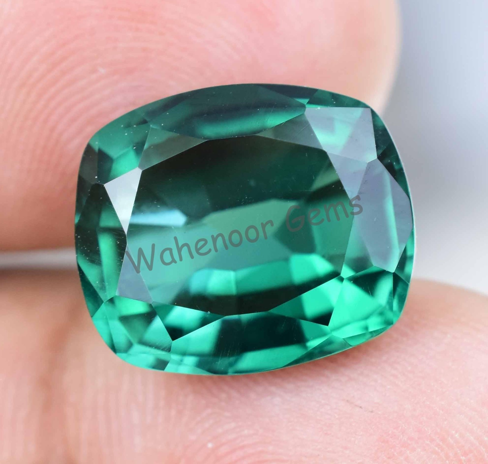 9.45 Ct Natural Vivid Green Colombian Emerald Cushion Certified Loose Gemstone