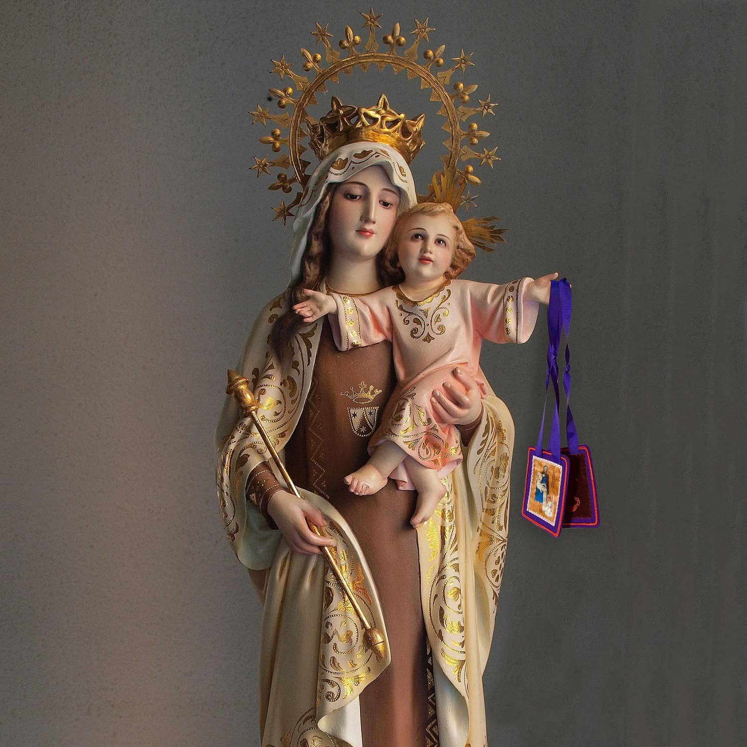 Scapulars Catholic,Purple Scapular of 3.5 inches x 4.25 inches, Purple