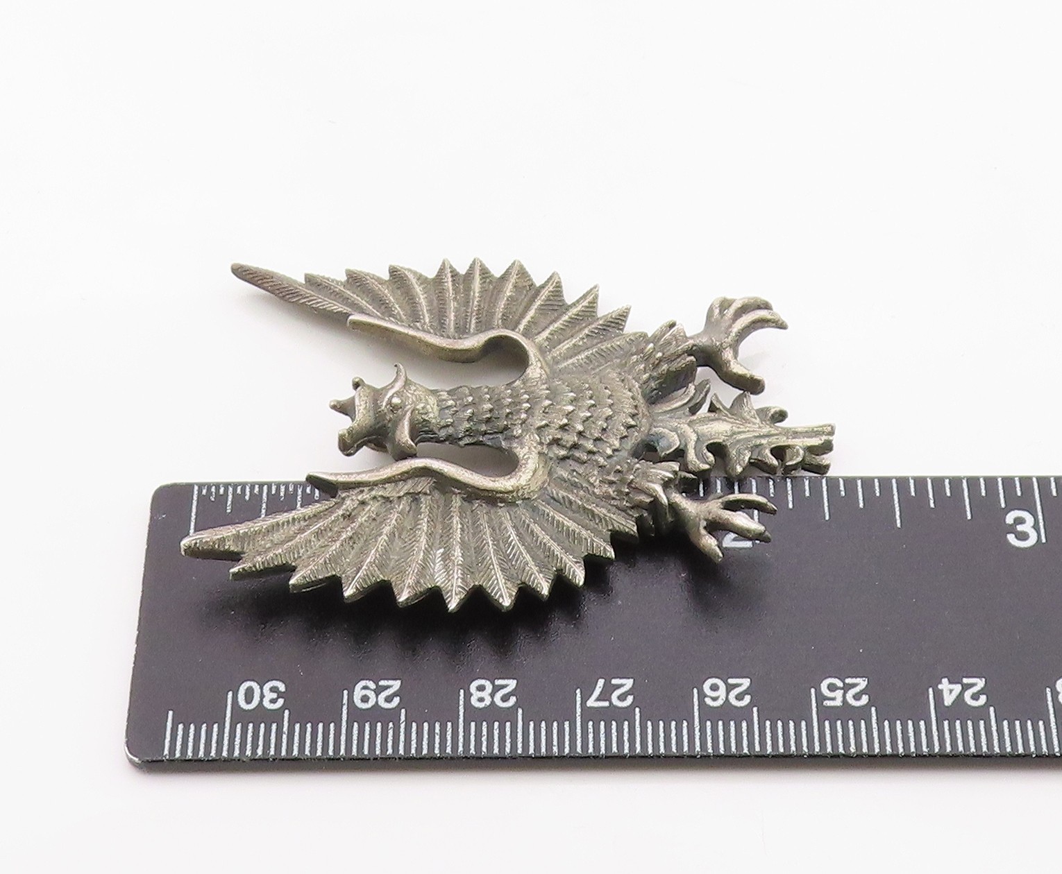 925 Sterling Silver Vintage Pendant POLAND Royal Crowned Eagle Emblem PT26322