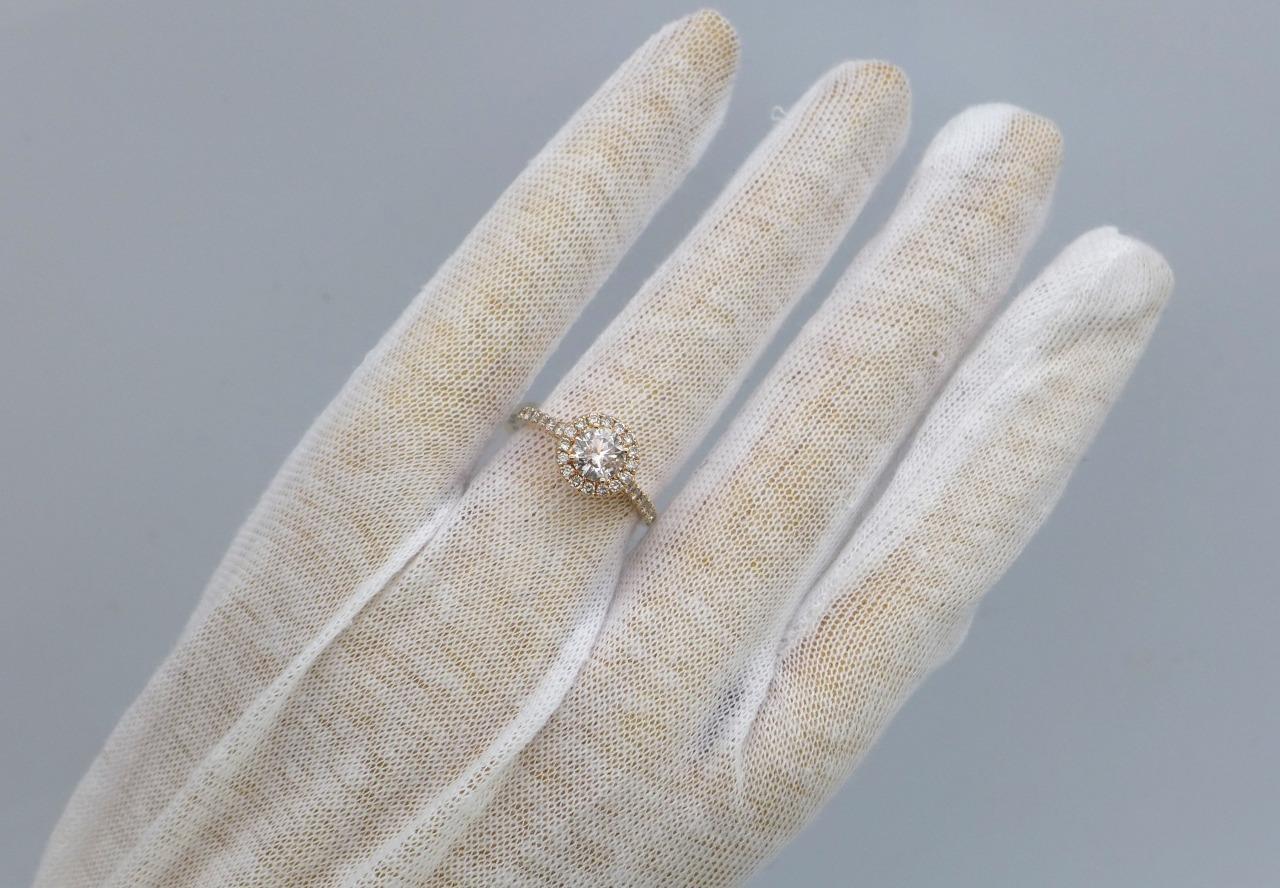 Rose Gold Diamond Engagement Ring 14KT 1.45 TCW Size 6.5