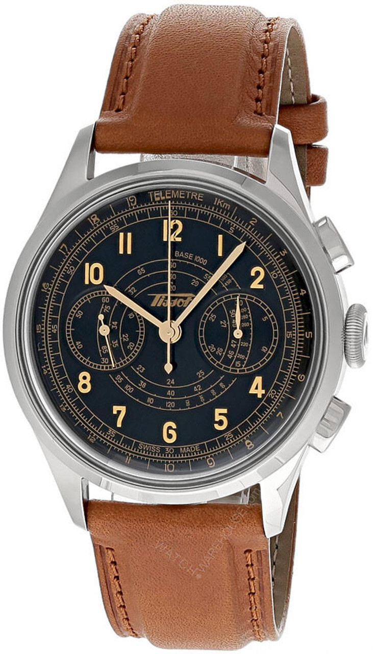 TISSOT TELEMETER 1938 HERITAGE BLACK DIAL 42MM MEN’S WATCH T142.462.16.052.00