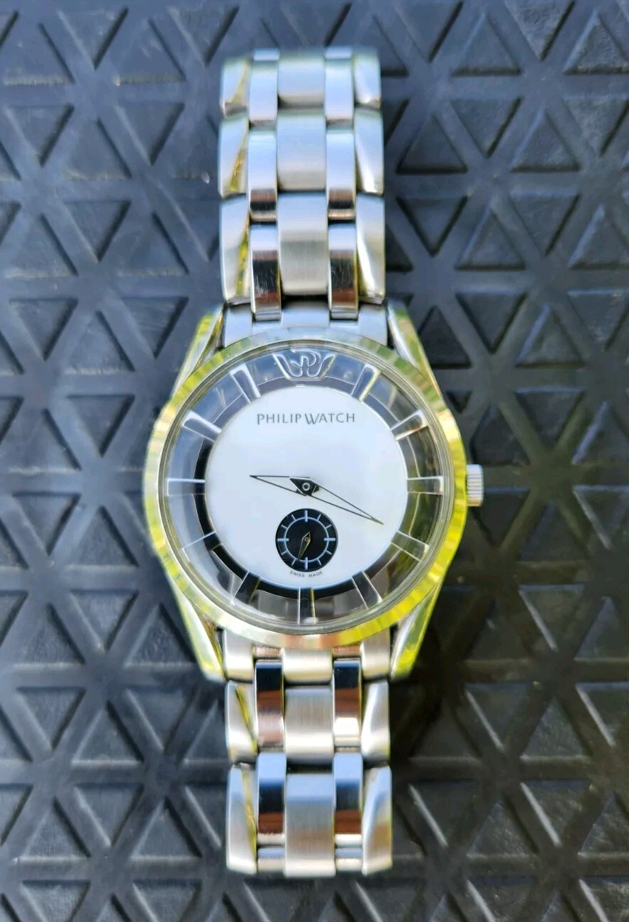 Philip Watch Floating Sunray Exhibition Mechanical ETA 7001 Men’s 39mm Watch!!!