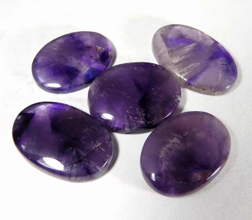 151.05CtsNatural Star Deep Purple Amethyst Oval Cabochon Lot Loose Gemstone