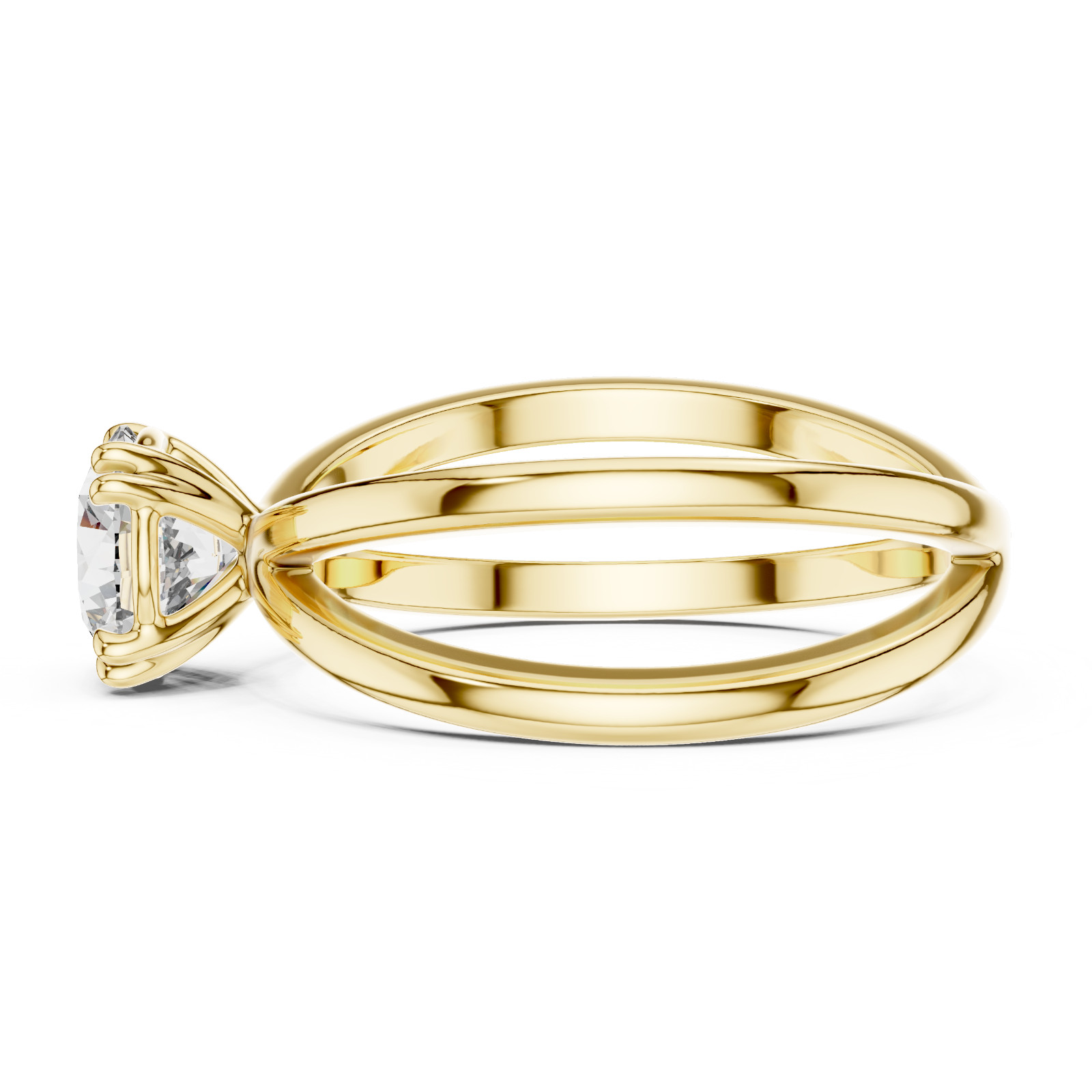 1 Ct Lab Grown Diamond IGI Certified Wedding Gift For Her Gold Ring 14 K F VVS