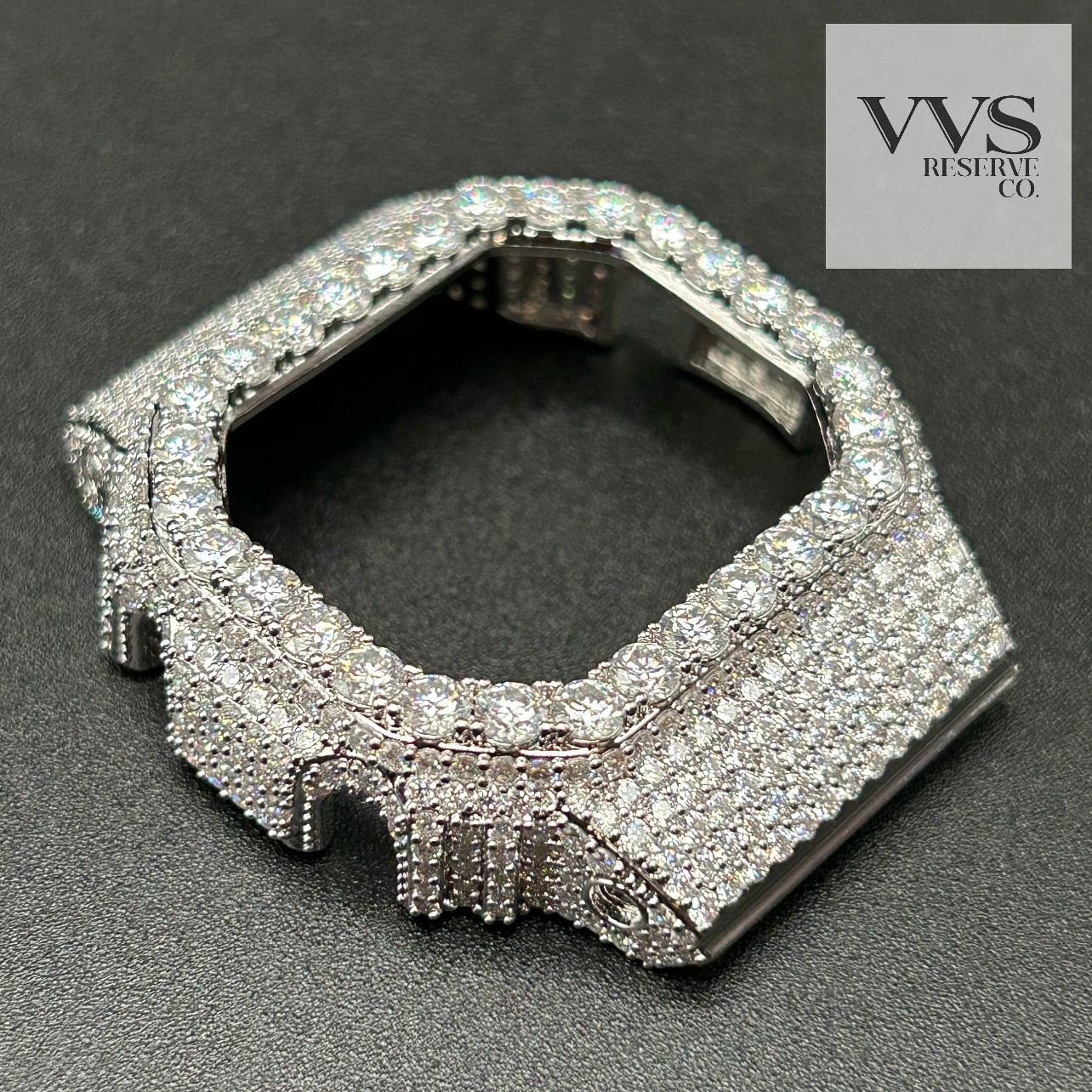VVS1 MOISSANITE Real Iced BEZEL Kit For DW5600 Watch – BEZEL ONLY
