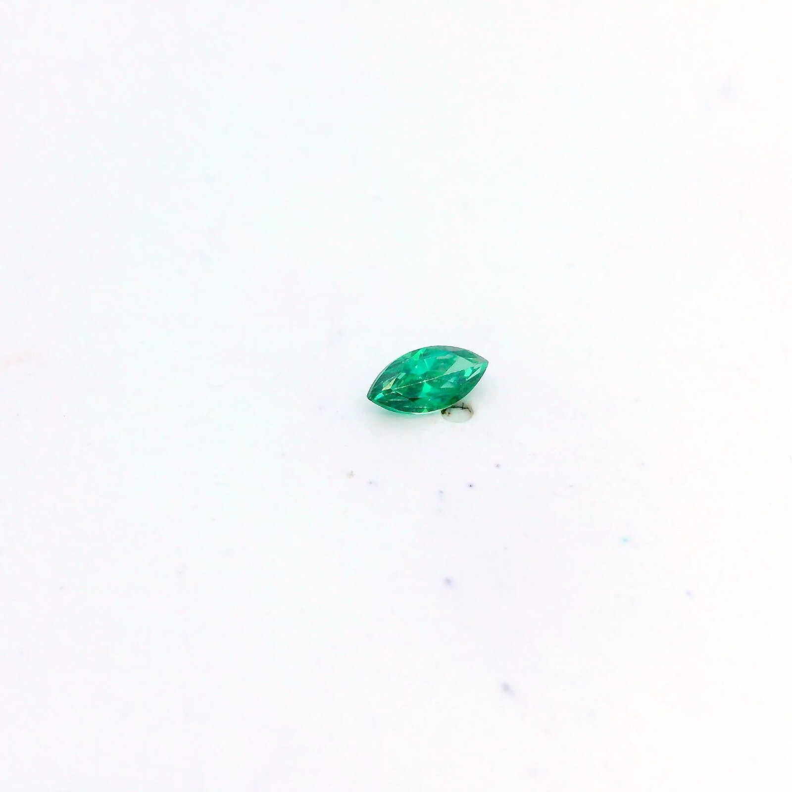 0.38ct Loose Marquise Lab Created Blue Tourmaline Gemstone 6 x 3mm