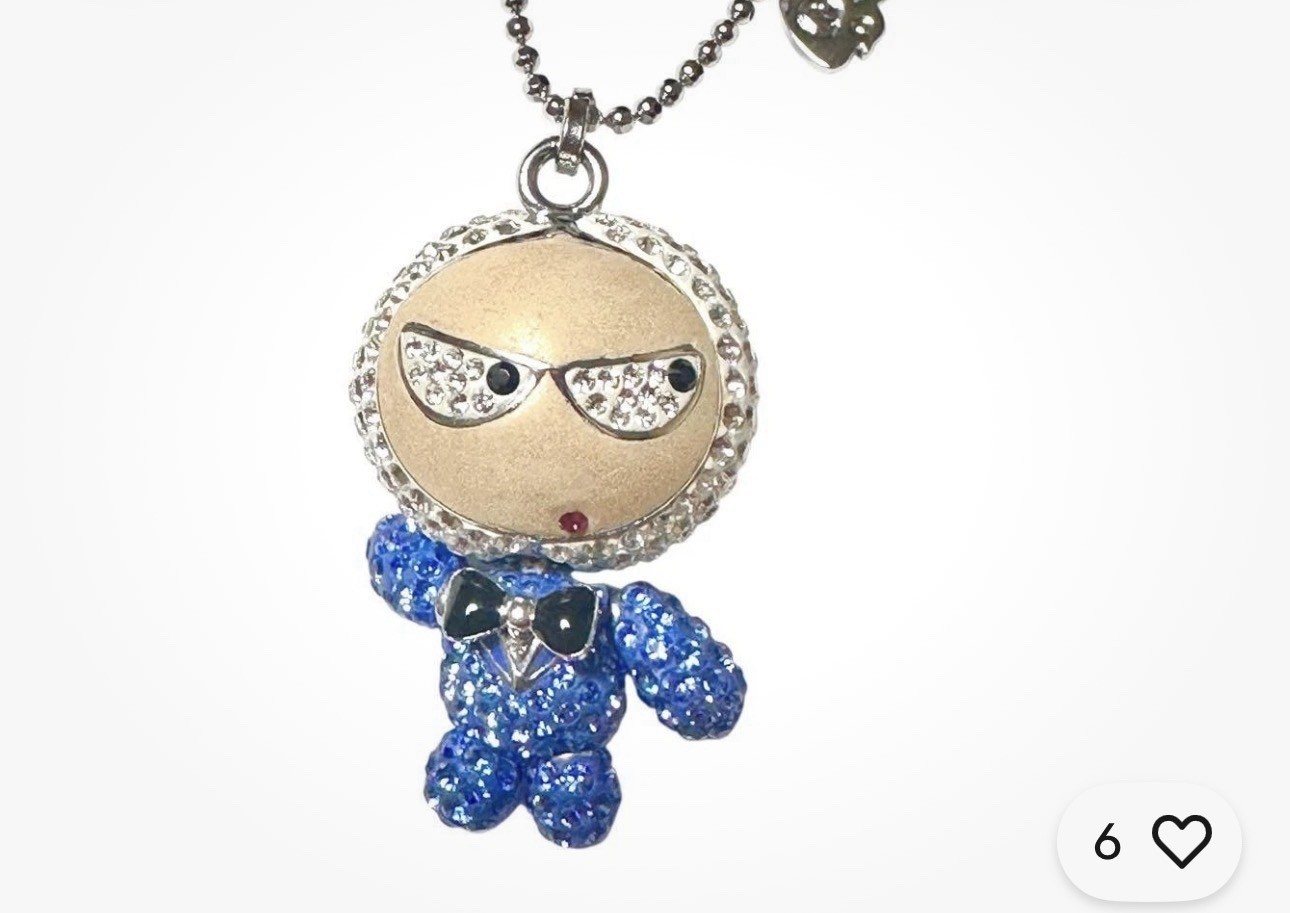 SWAROVSKI Necklace Elliott Eliot Swing Sing Shine Pendant Blue Crystal Gifts