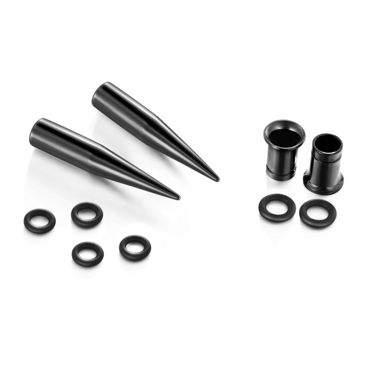 14G00G Ear Stretching Kit Tapers & Plugs Surgical Stainless Steel
