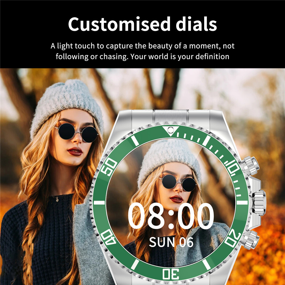 Men Smart Watch Luxury Sports Wristwatch Bluetooth Stainless Steel Smartwatch