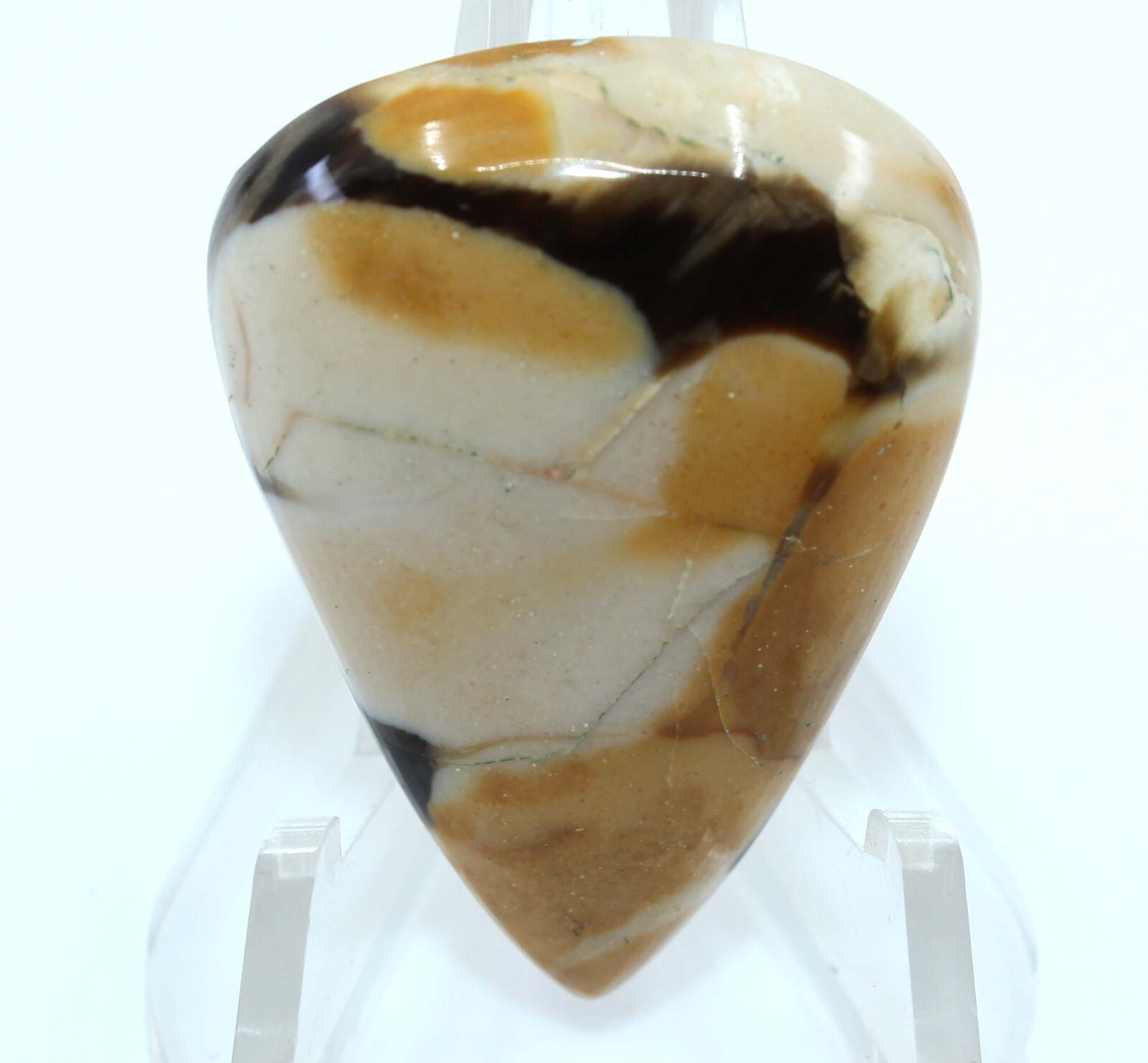 43.50 Cts Natural Peanut Wood Jasper Pear Cabochon Loose Gemstone 35x26x7 mm