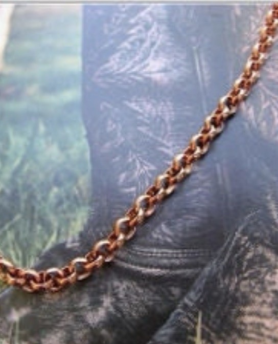 Solid Copper Anklet CA637G -1/8 inch wide – 8 to 11 inch lengths