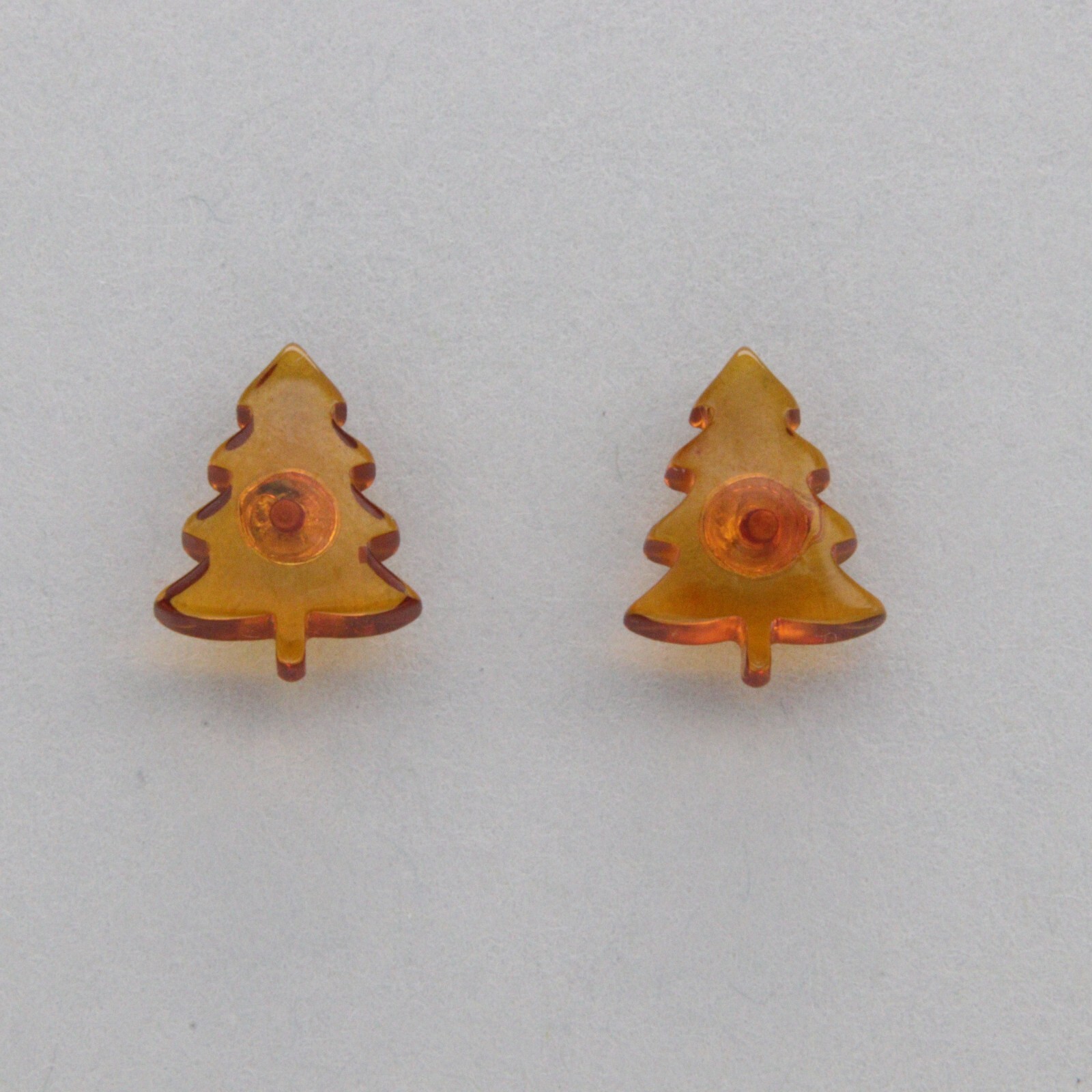 Cognac / Brown BALTIC AMBER Star Stud Post Earrings 925 STERLING SILVER #4002e