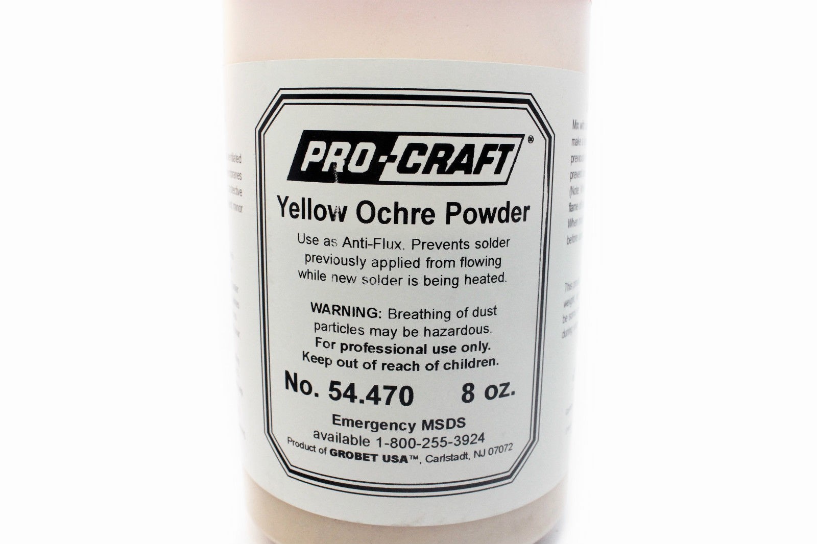 Pro-Craft Yellow Ochre Powder 8 Oz – Soldering Anti Flux, Coat Surfaces & More