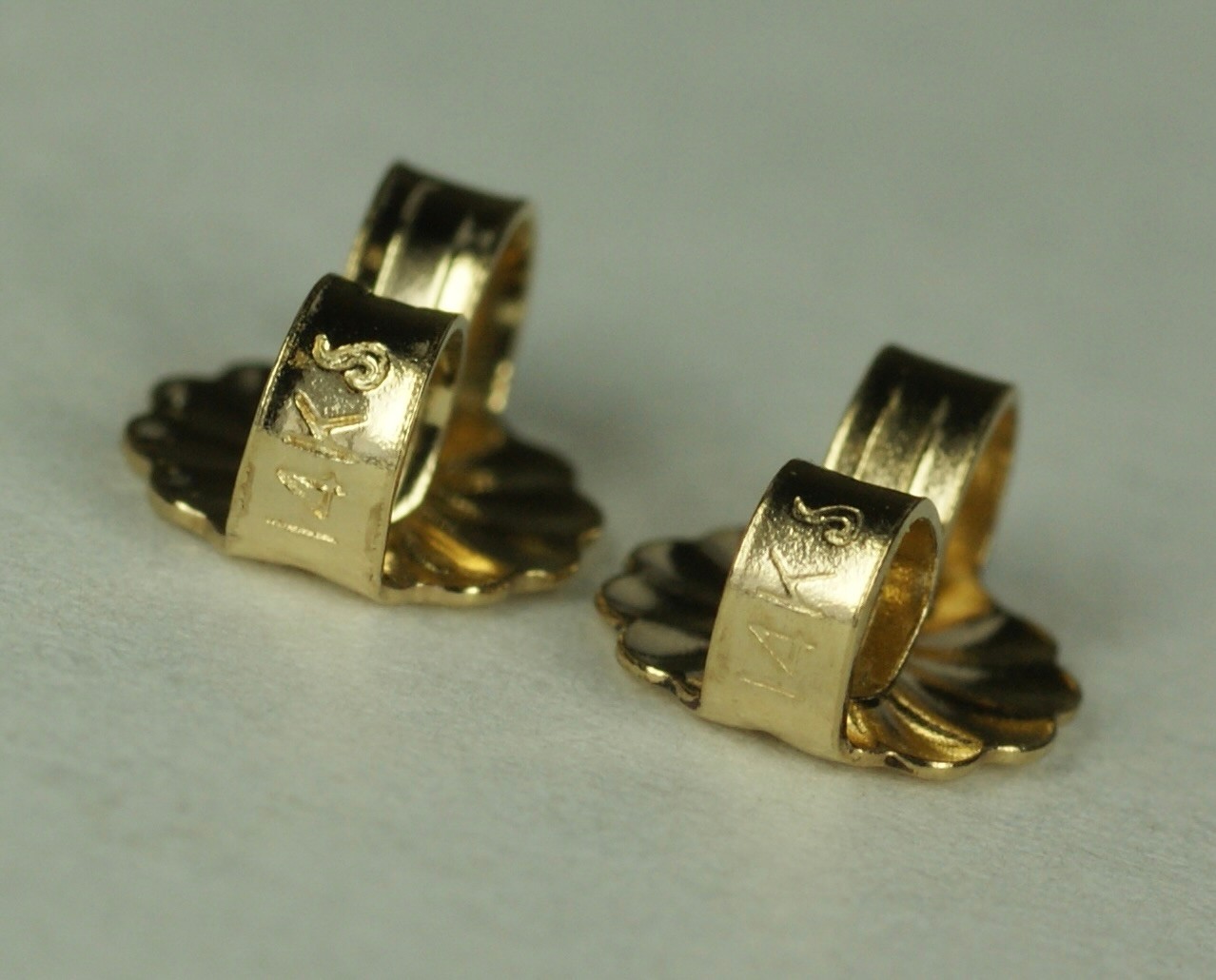NATURAL GOLD NUGGET EARRINGS Studs w/ 14K Posts From Vintage Estate 3.17g