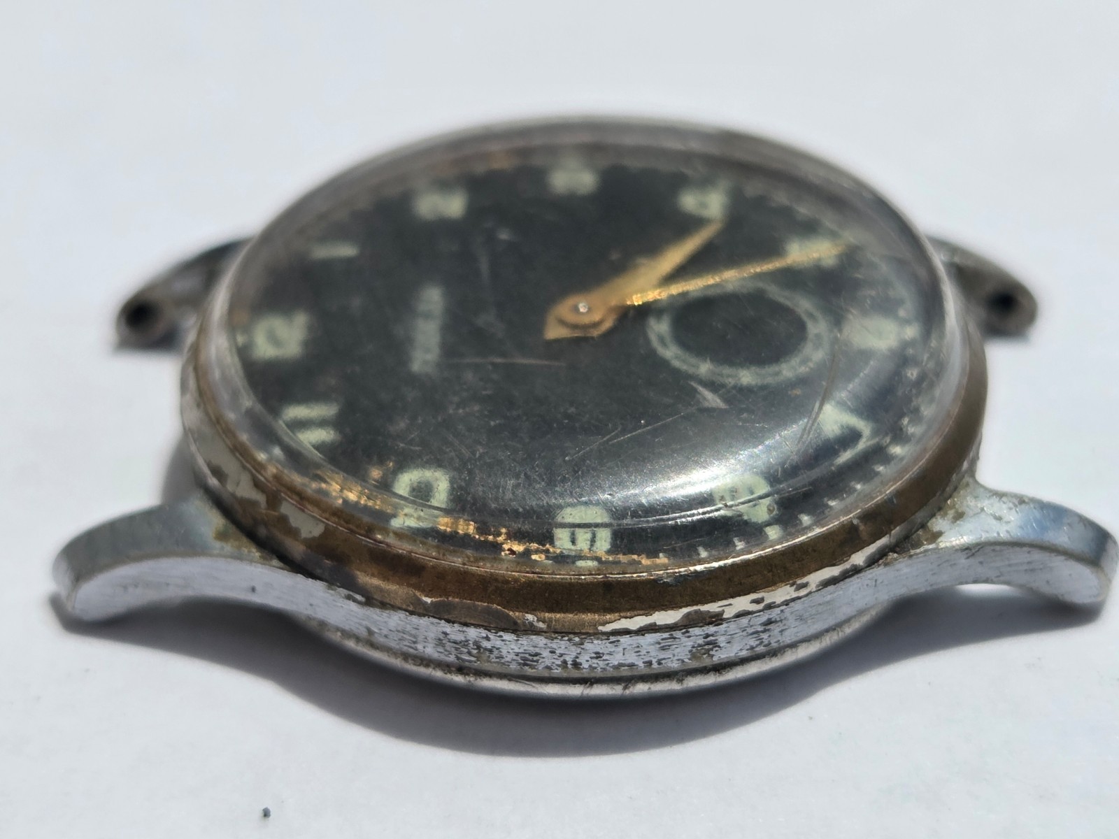 Russian Wristwatch Watch Pobeda , Victory . Made in USSR . Not working for parts