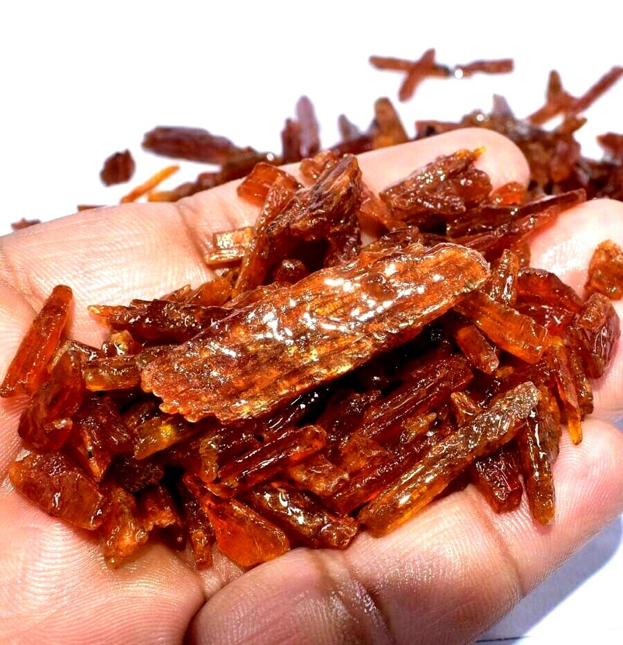 Untreated Natural Orange Kyanite Earth-Mined Facet Specimen Wholesale Rough !
