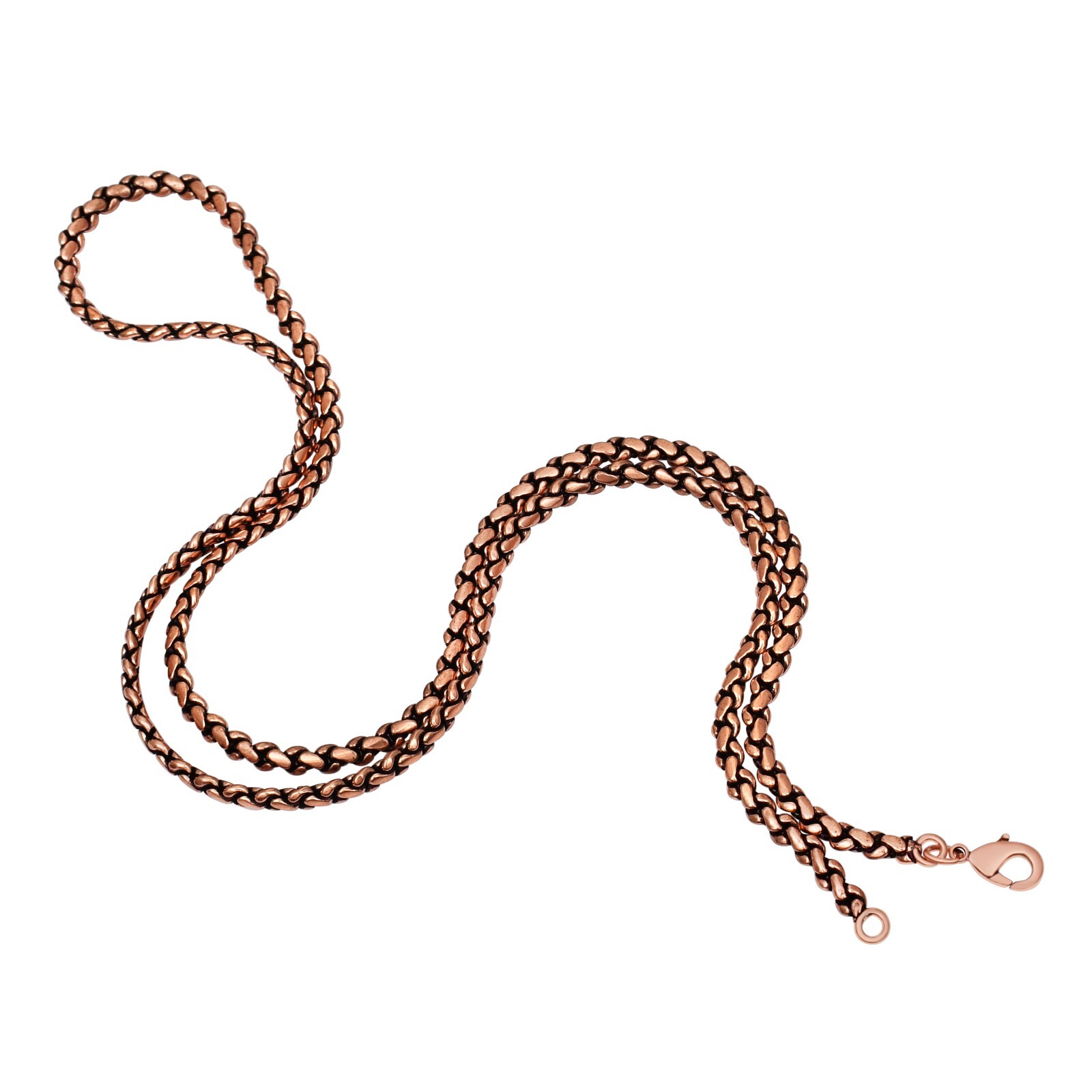 Pure Copper Rope Chain 100% Oxidized Handmade Necklace Gift For Jewelry RJ-018