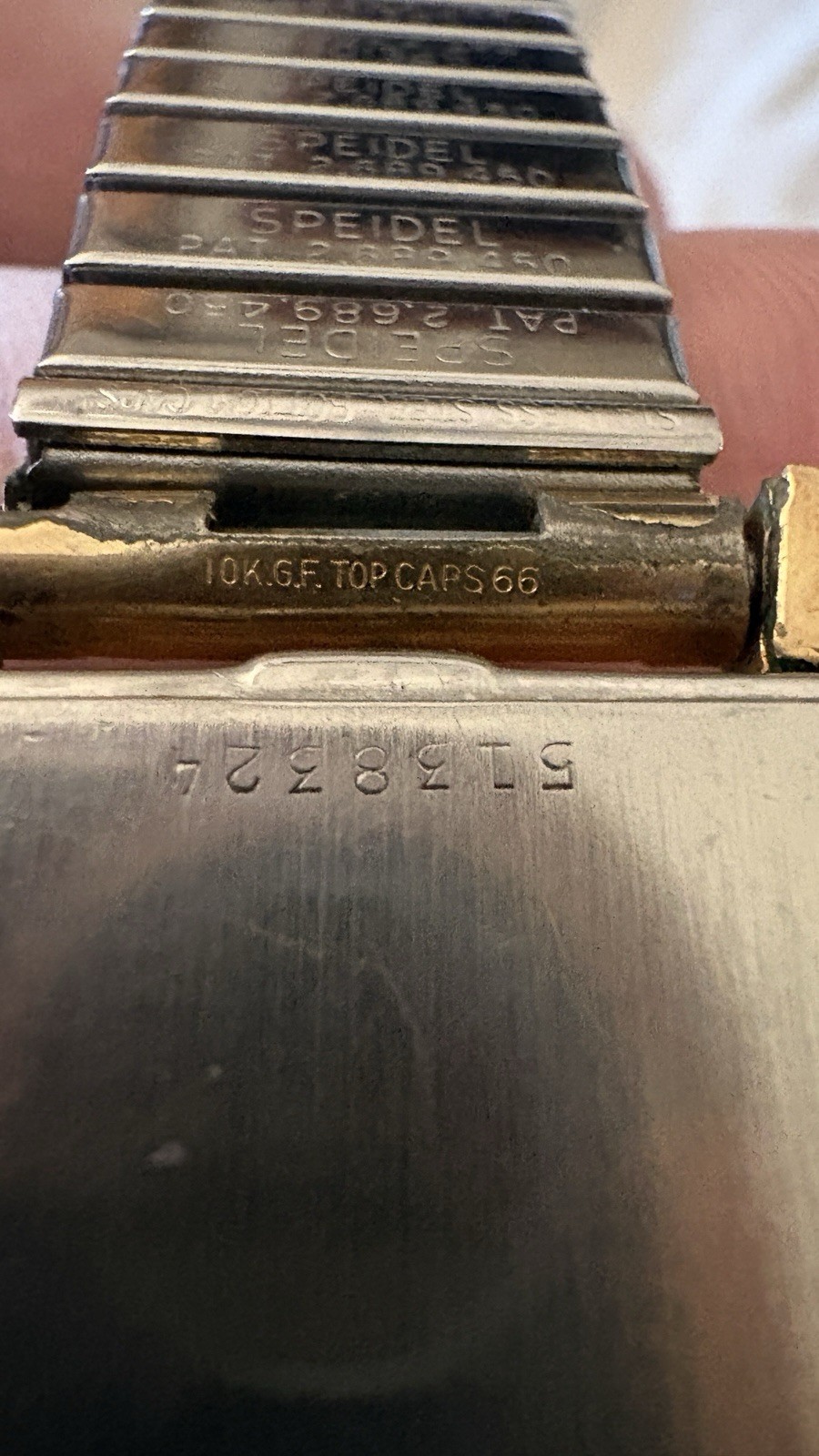 Bulova Vintage 1950s Tonneau 10k gold Filled Silver Dial