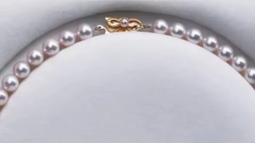 18“ New Product/Necklace AAAA 8-9mm Natural Japanese White Pearl Necklace 925s