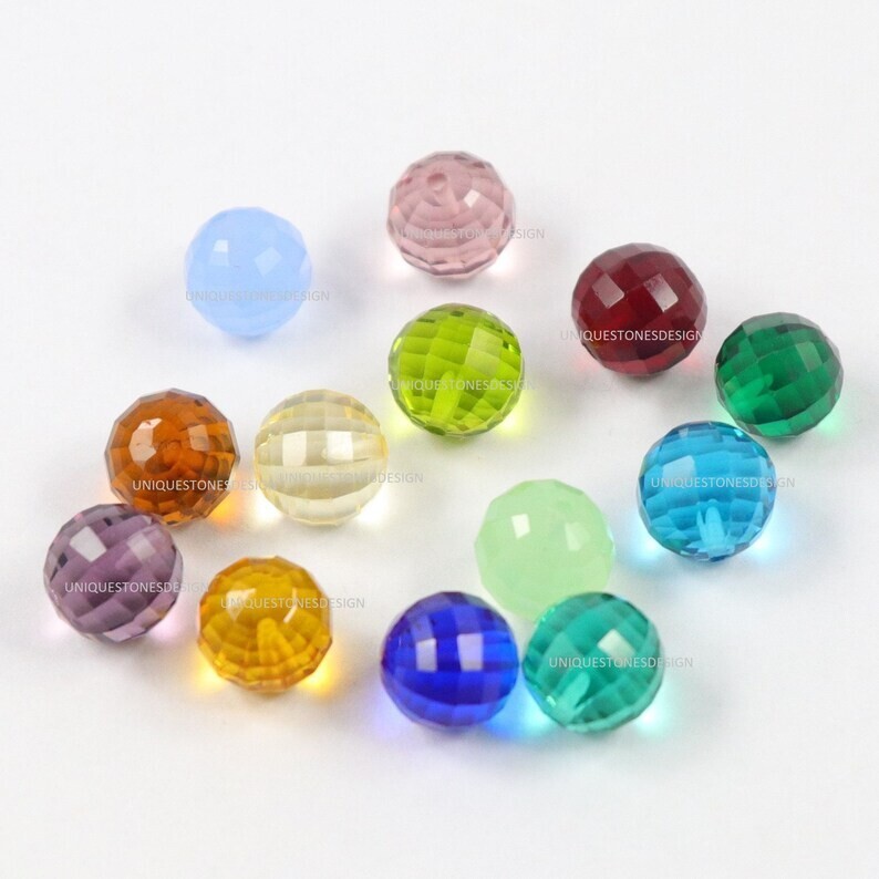 Gemstones Balls Approx. 8MM To 16 MM 1 Pair Handmade Gemstone Jewelry Making