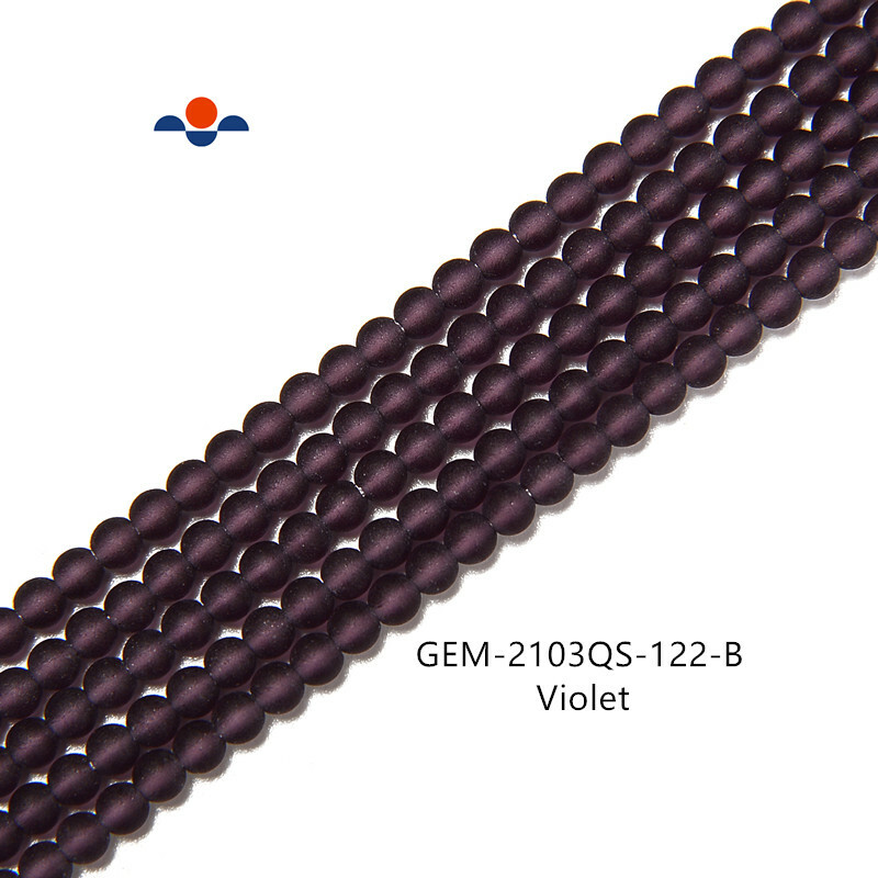 K9 Crystal Matte Round Assorted Colors Beads Size 3mm 15.5” Strand