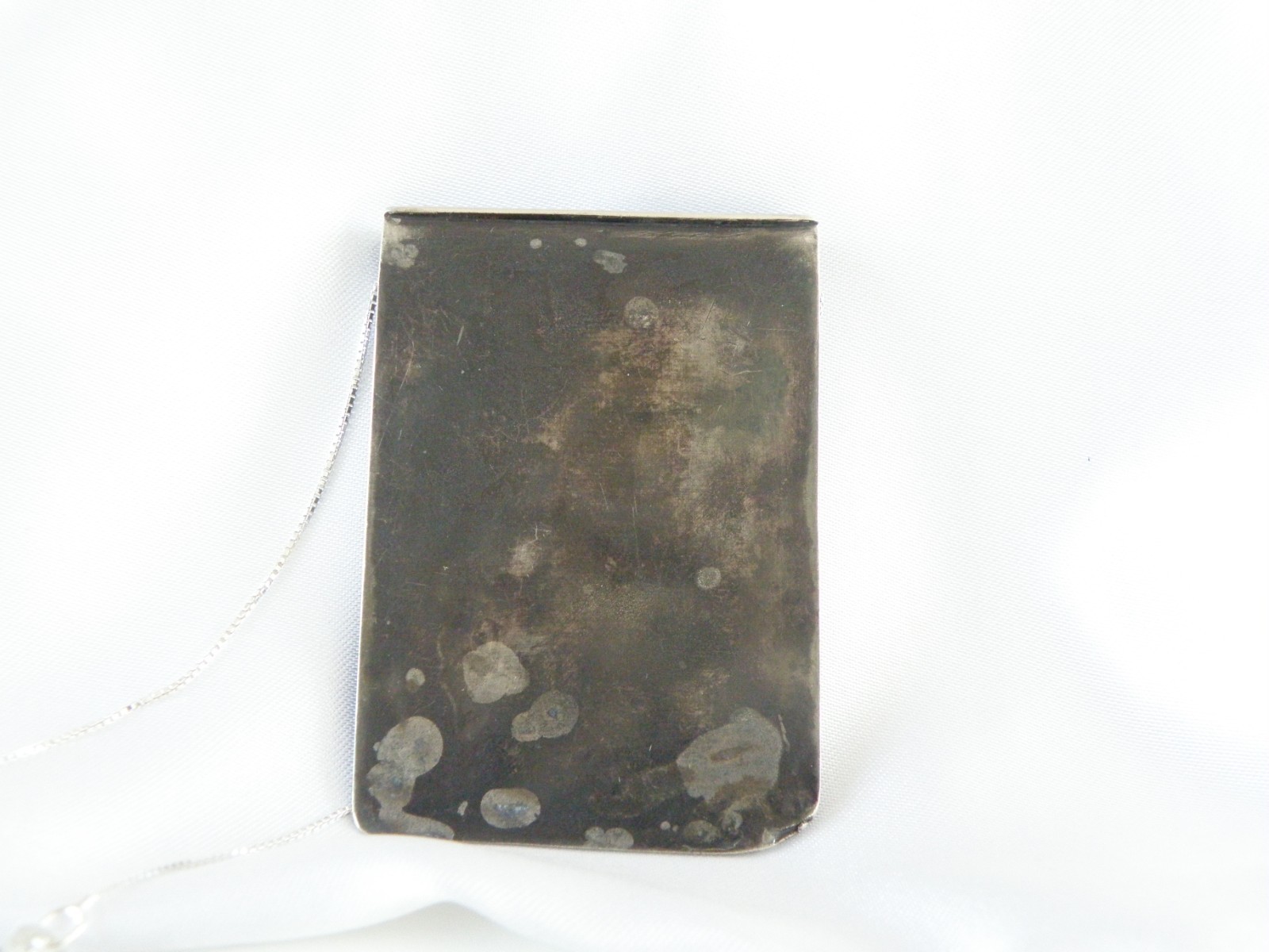 Vintage Brutalist Sterling Silver 925 Studio Huge Pendant Necklace