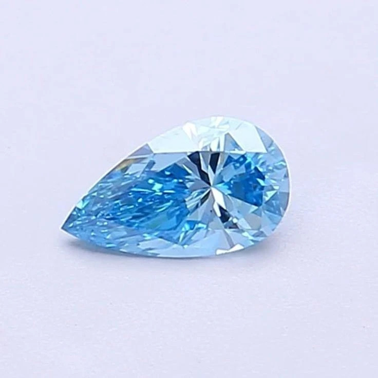 4.70 CT Natural Blue Diamond Pear Cut 10×14 MM VVS1 D Grade IDGL Certified A1