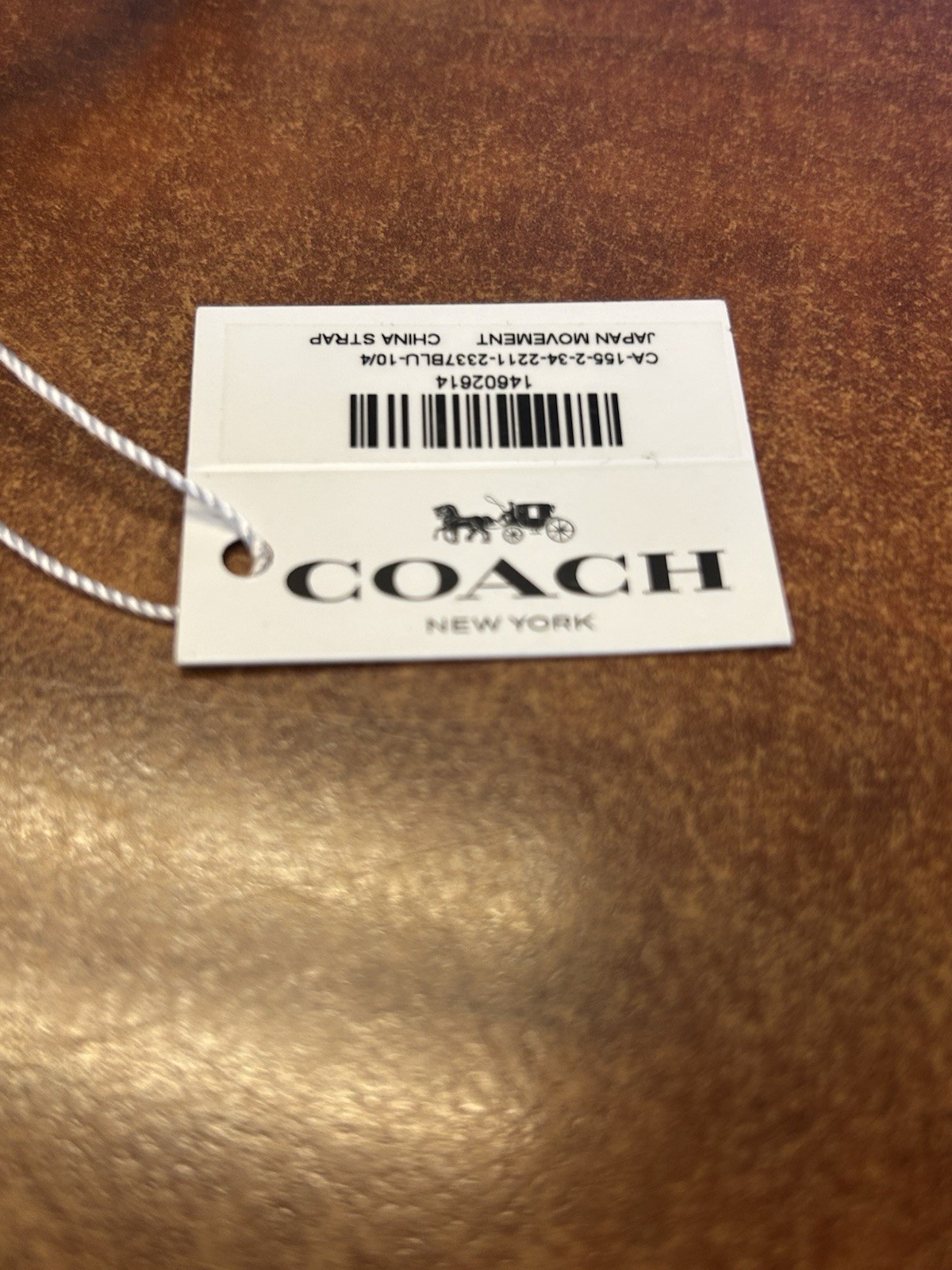 Coach Men Flip Watch Rubber Strap Navy/Black Stainless Steel Water Resist 3 Bar
