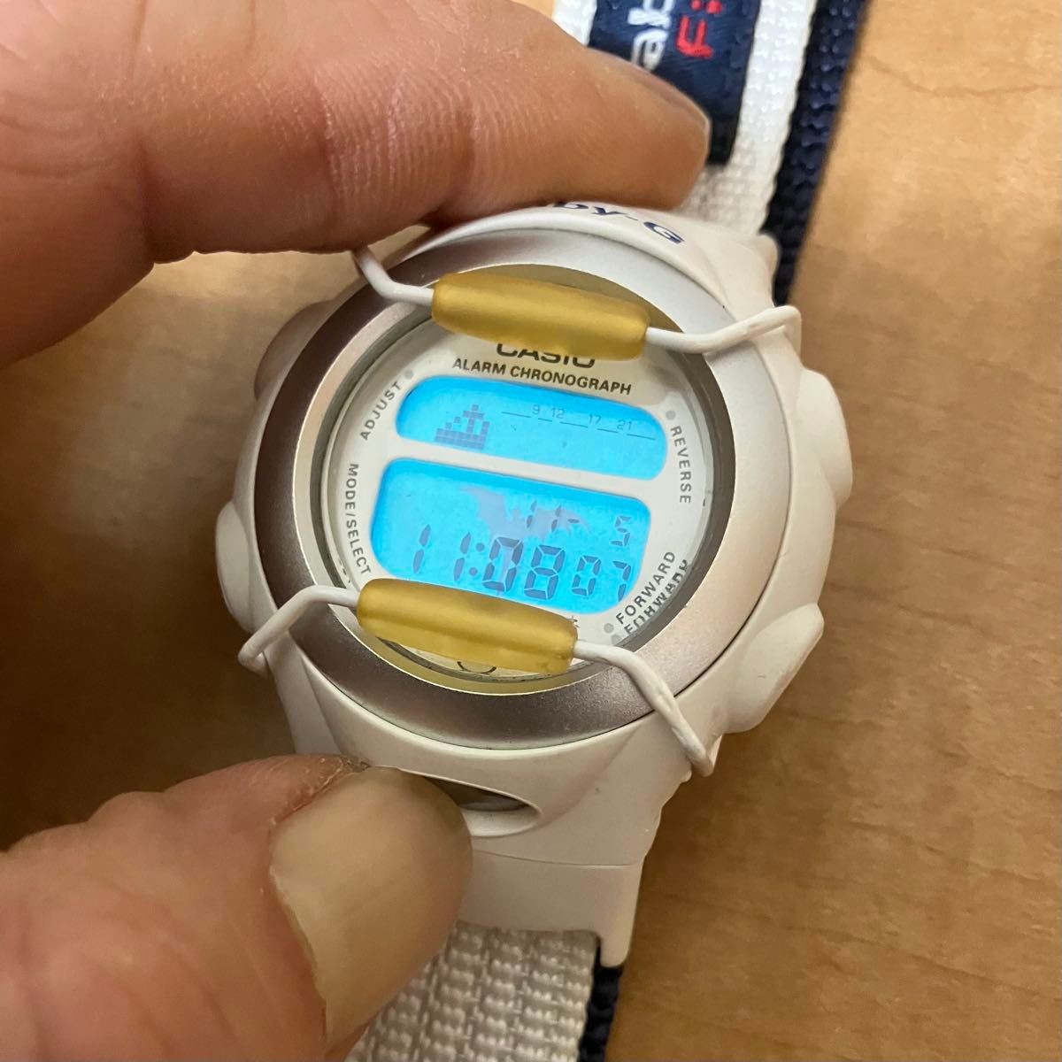 CASIO Baby G digital wristwatch BG 097 white Lovers Collection