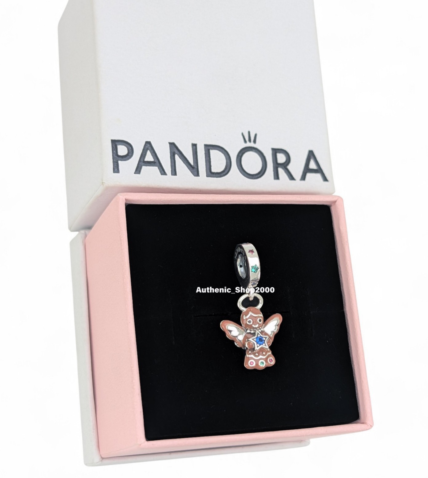 New 100% Authentic PANDORA 925 My Sweetheart Gingerbread Angel Charm 794247C01