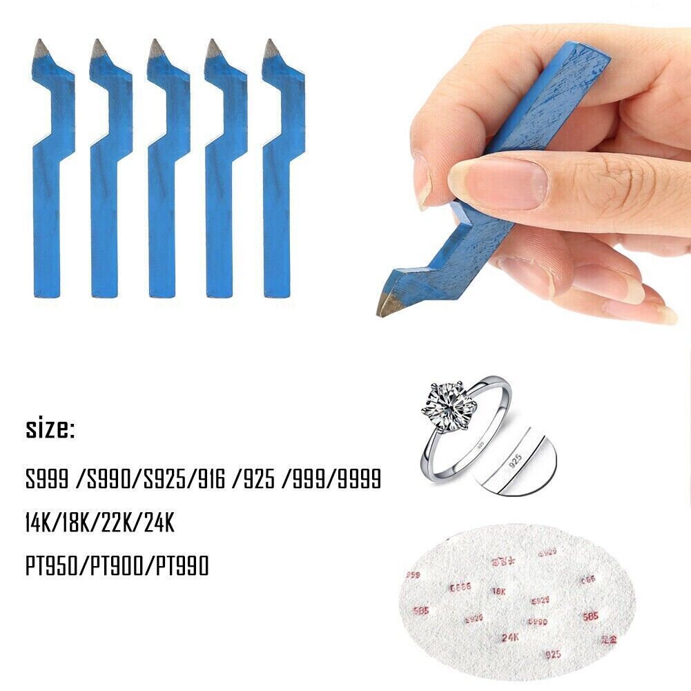 Steel Punch Stamp Stamping Tool Curved Marking Tool for Jewelry Ring Bracelet