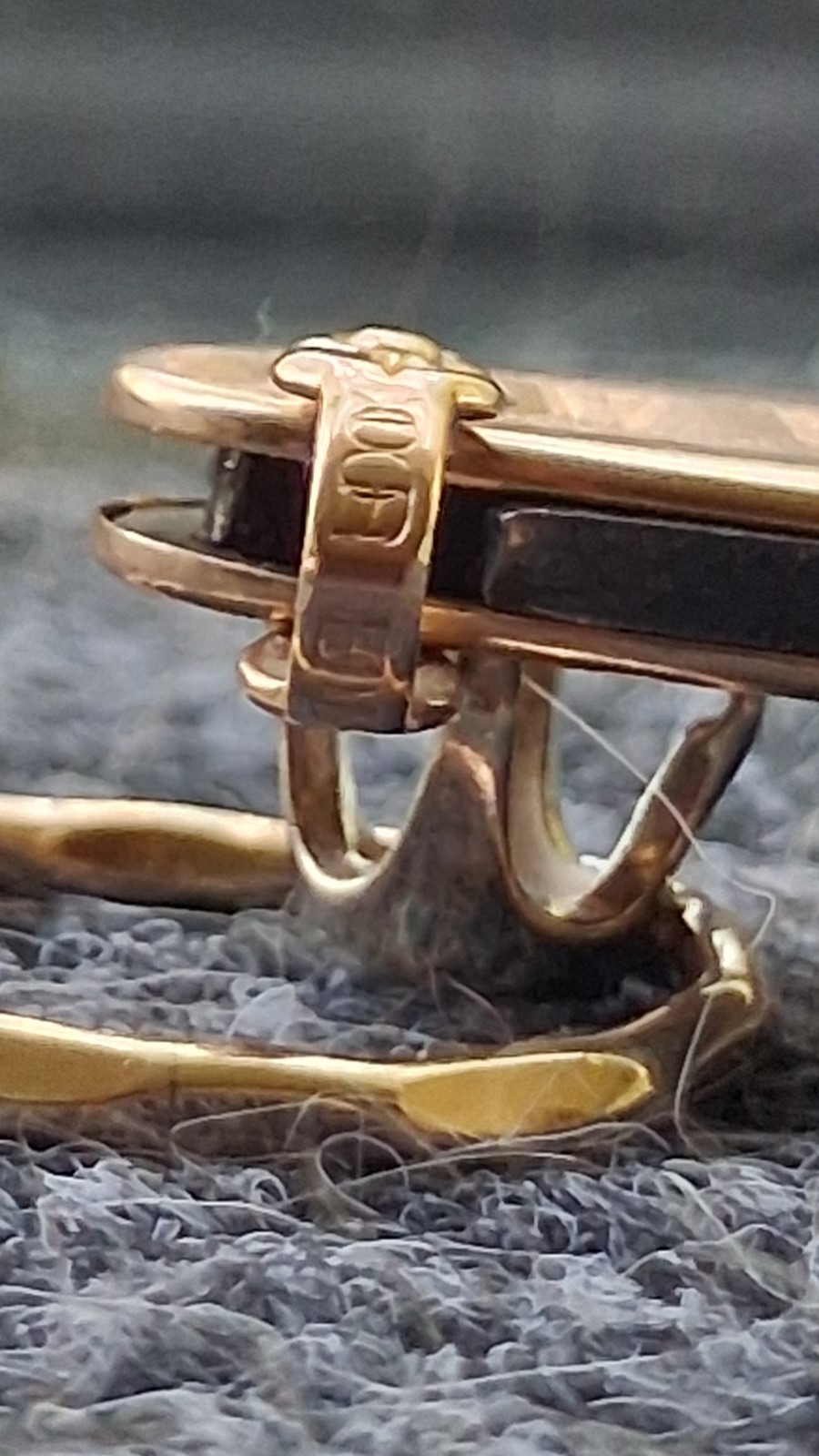 Vintage 10K Gold Watch Fob 2 Blade Pocket Knife with Pipe Cleaning Tool
