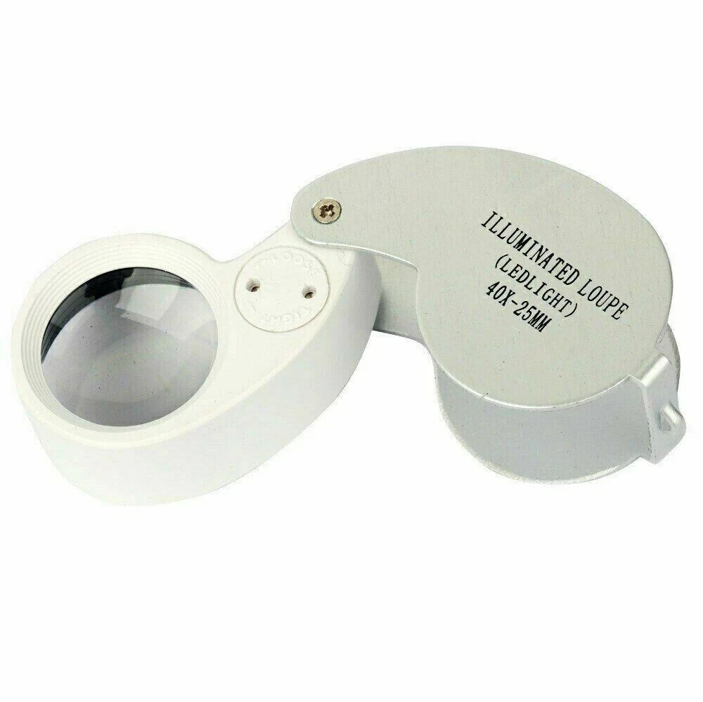2-Pack 10X + 30X Jewelers Jewelry Eye Loupe Set Optical Magnifying Glass Lens
