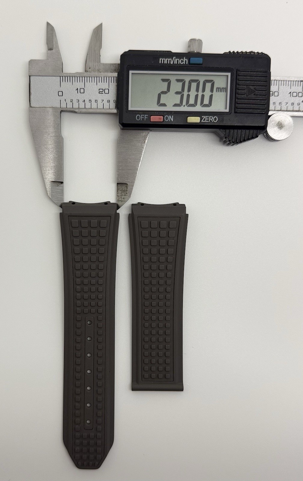 Zenith Defy 21 23mm x 22mm Gray Rubber Watch Strap Band 2322-787 Authentic OEM