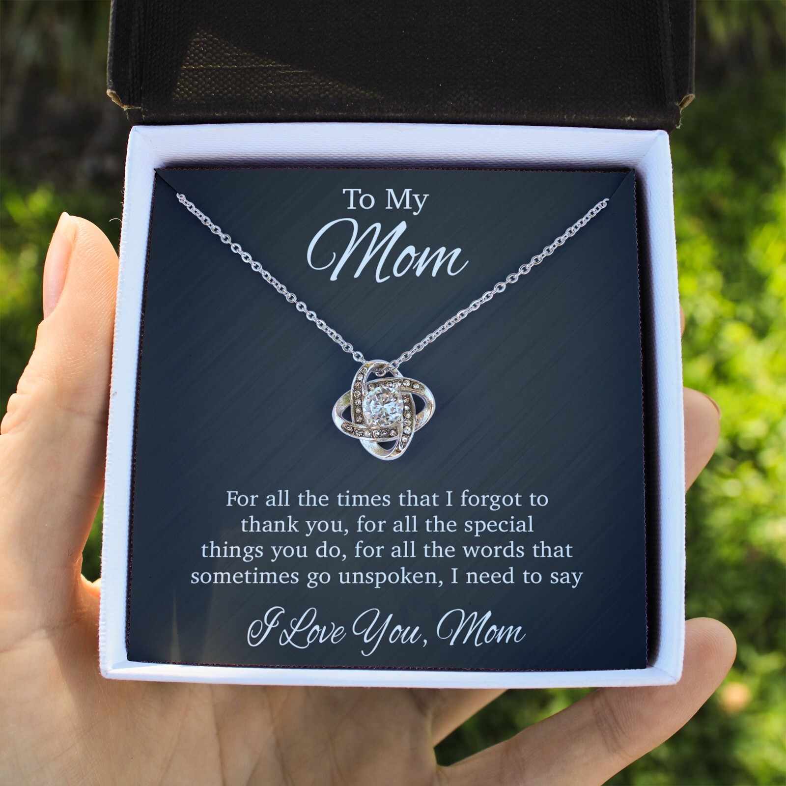 To My Mom Necklace, Gift For Mom From Daughter, Mother’s Day Gifts