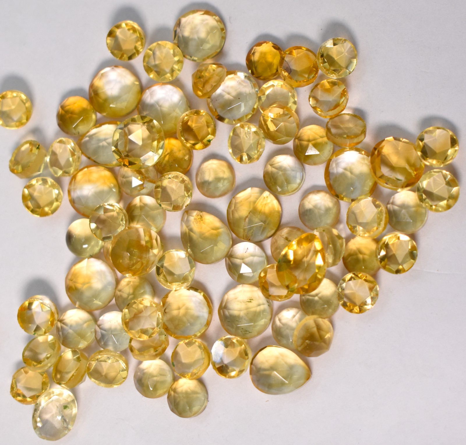 Natural Citrine Almonds Shape Checker Briolette Cut Loose Gemstone 10X10X5 mm