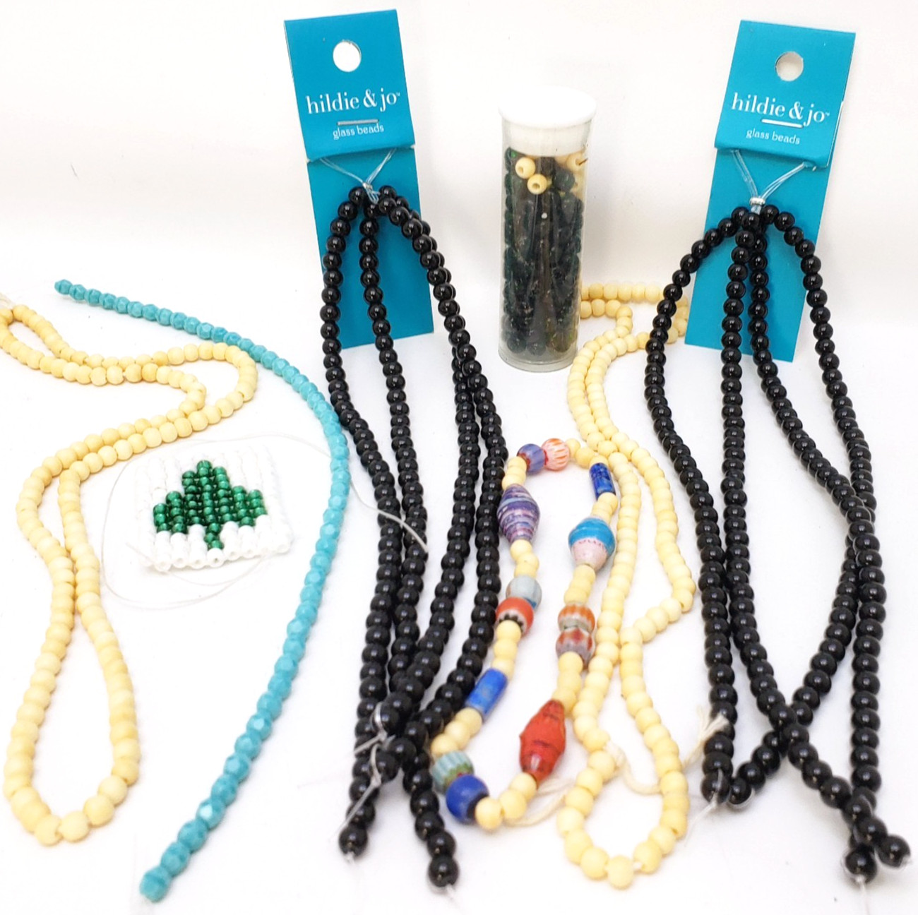 Lot of Glass Bead Necklaces Hildie & Jo and Other Beads Plus FREE Beads