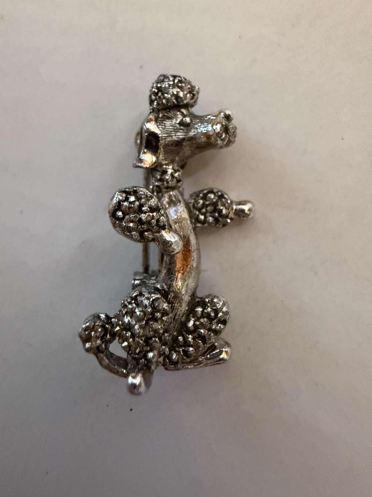 Vintage Poodle Dog Brooch Pin Lot of 3 Jerry’s Rhinestone Faux Pearl Enamel