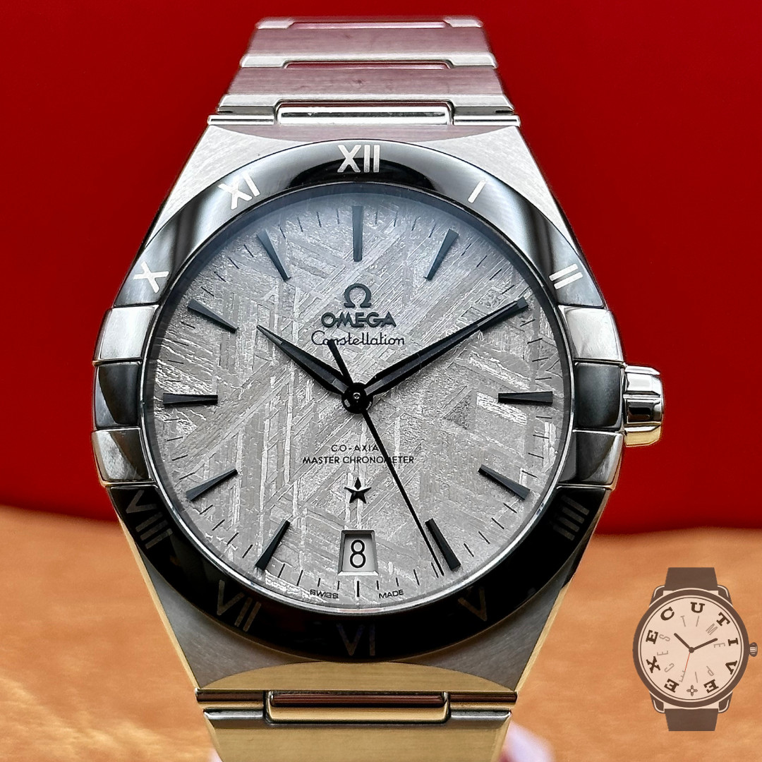 Omega Constellation 41mm Meteorite Dial 131.30.41.21.99.001 Extra Strap Warranty