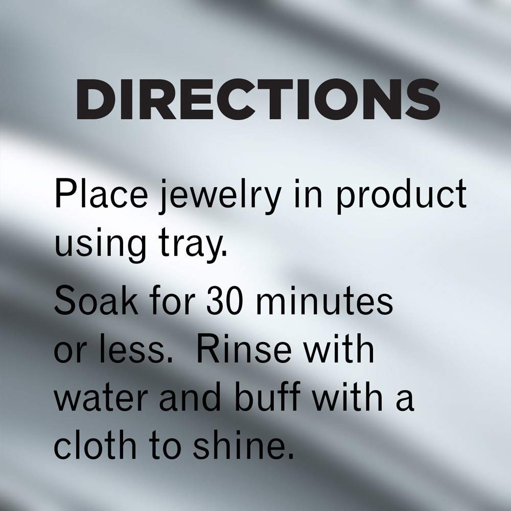 Jewelry Cleaner Solution 7 fl oz – 6 Pack, Safe for All Metals & Stones