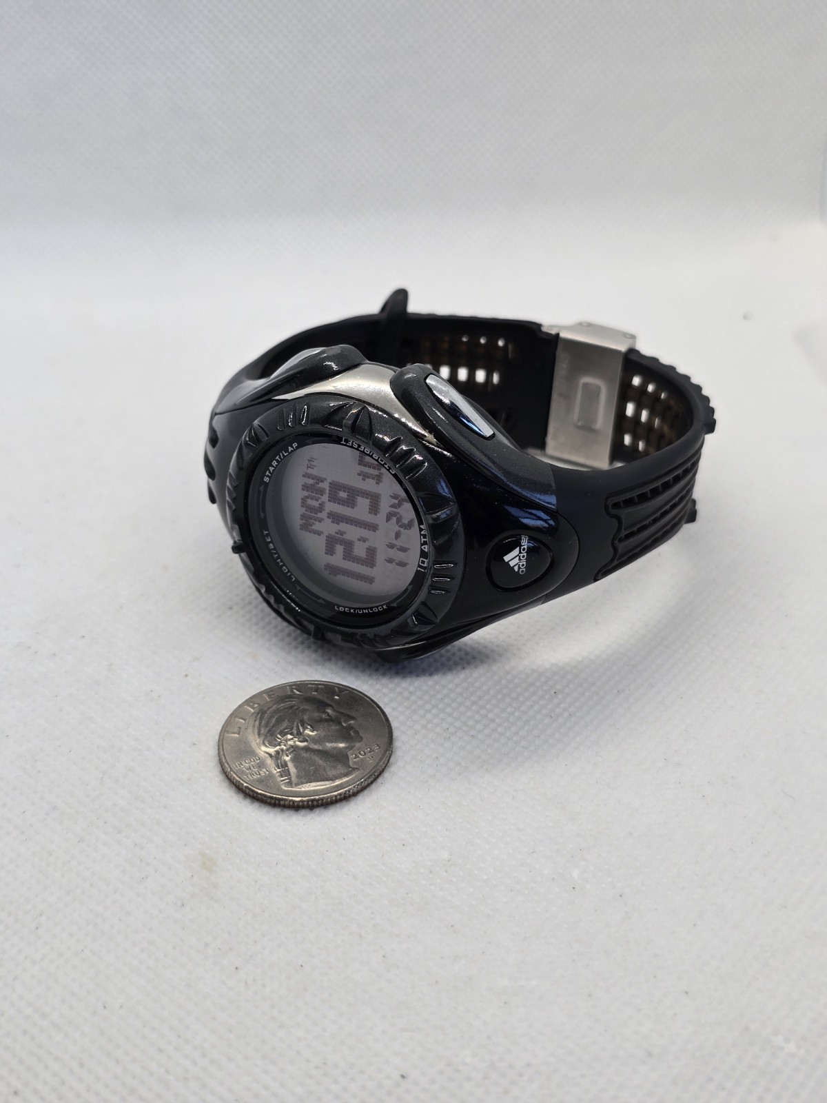 RARE Adidas ClimaCool Digital Watch Rotating Bezel Multifunction w/ New Battery