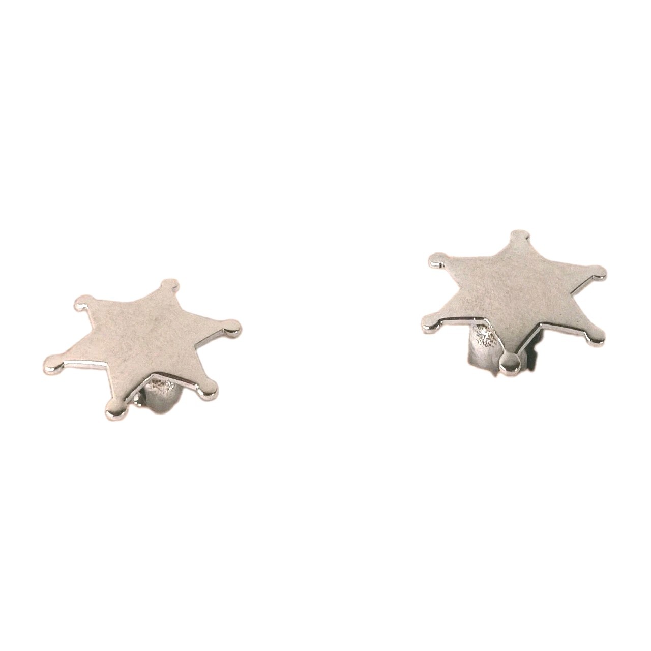 Cufflinks Vintage Silver Sheriff’s Star Set Classic Traditional Menswear