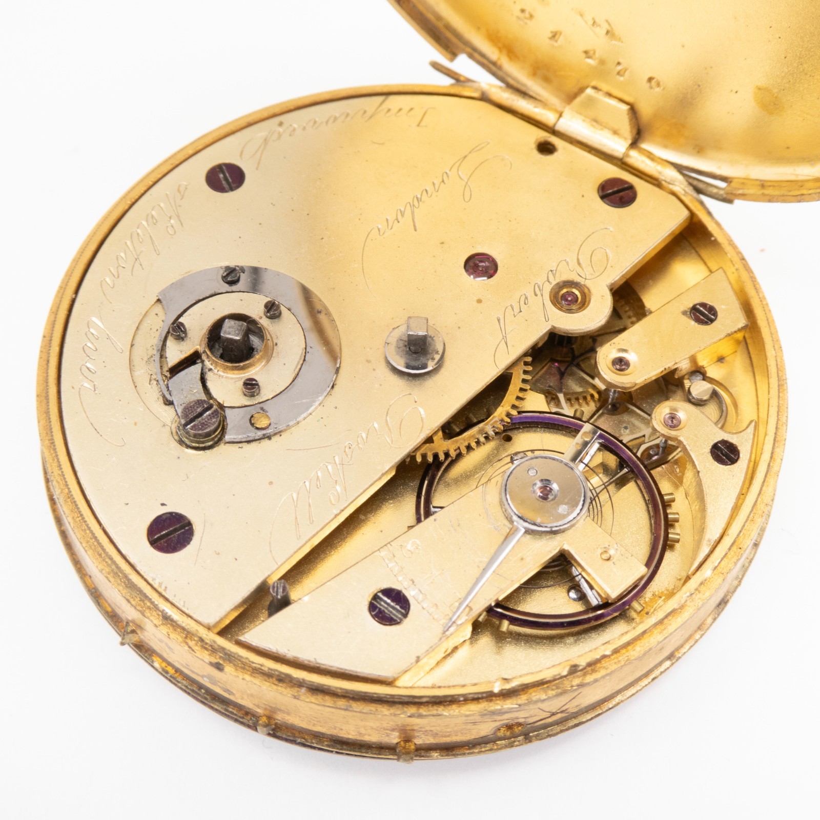Robert Roskell 48.5 x 11.6 mm Key Wind Antique Pocket Watch Movement
