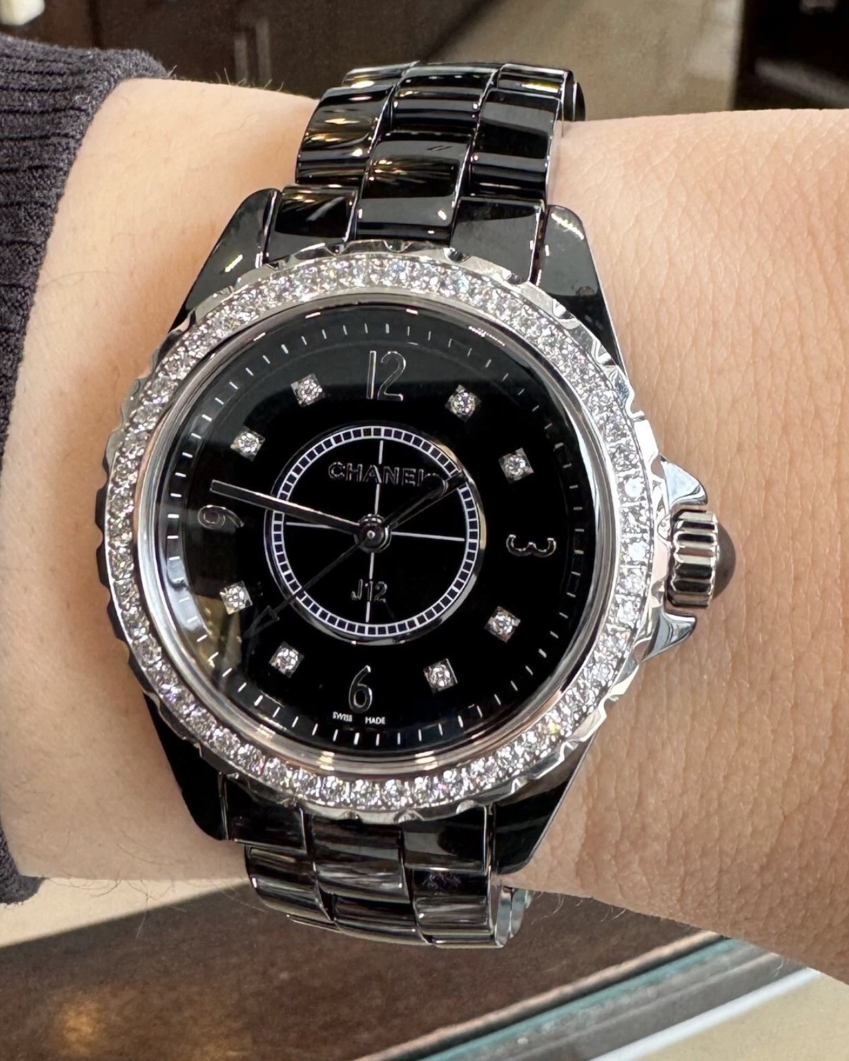 CHANEL J12 33mm Ceramic Black Women’s Wristwatch