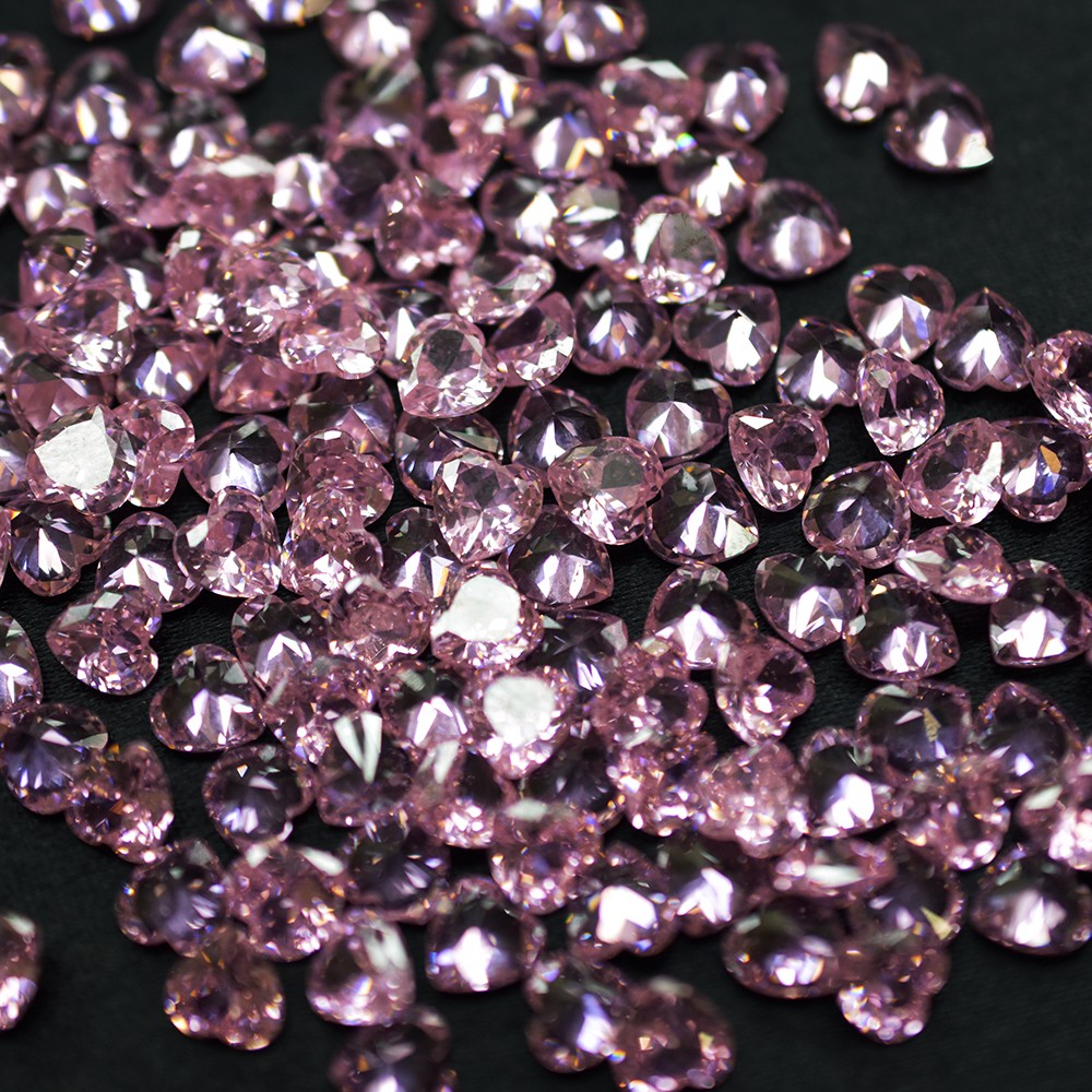 CERTIFIED 6×6 mm 12 Ct Pink Sapphire Heart Cut Lot NATURAL Rare Loose Gemstone