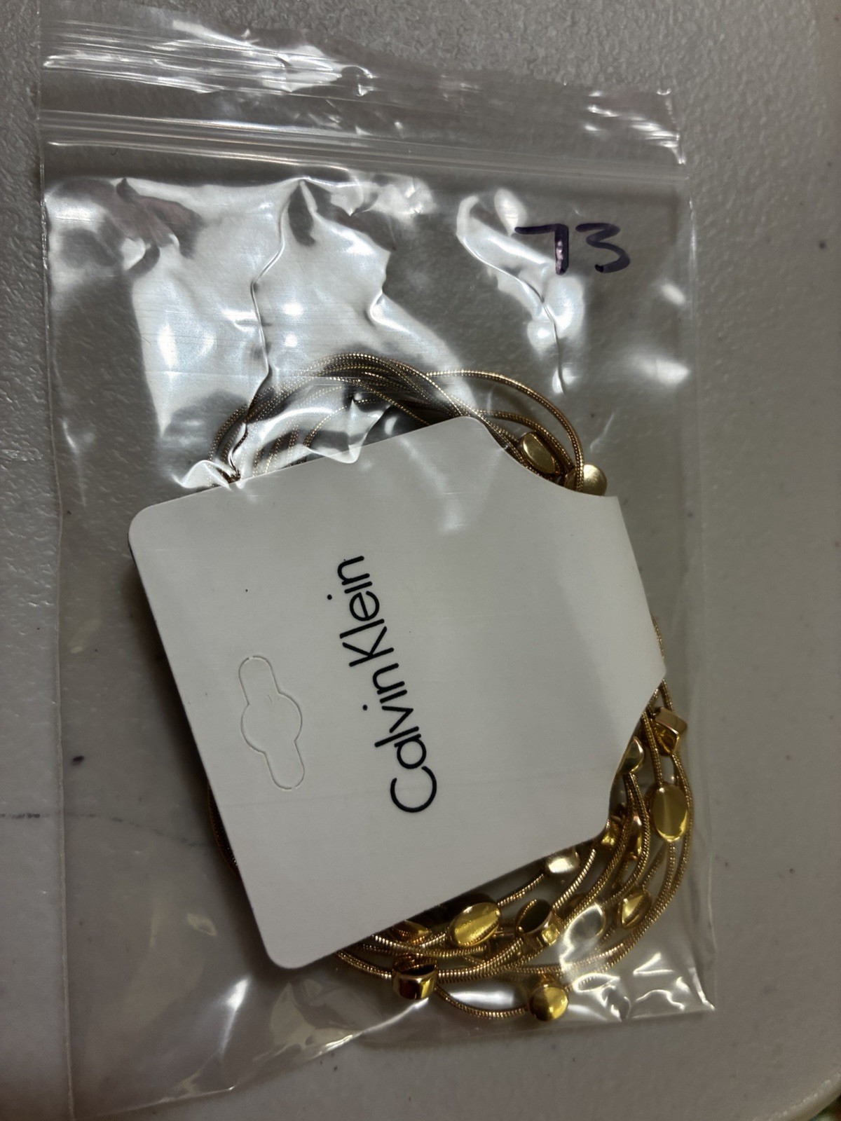 Calvin Klein Gold-Tone Multi-Strand Bracelet