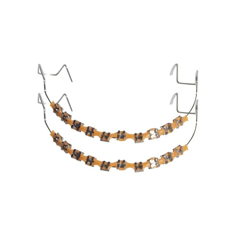 1 Pair Colorful Fashion Braces Metal Wire Tooth Decoration Fake Braces