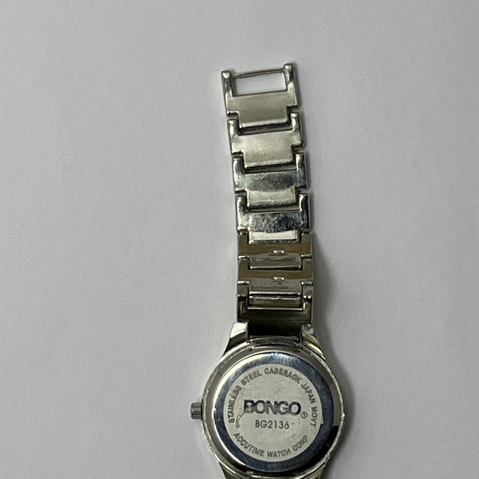Vintage Women’s Bongo Quartz Accutime Watch Corp Mother Of Pearl Dial BG2136