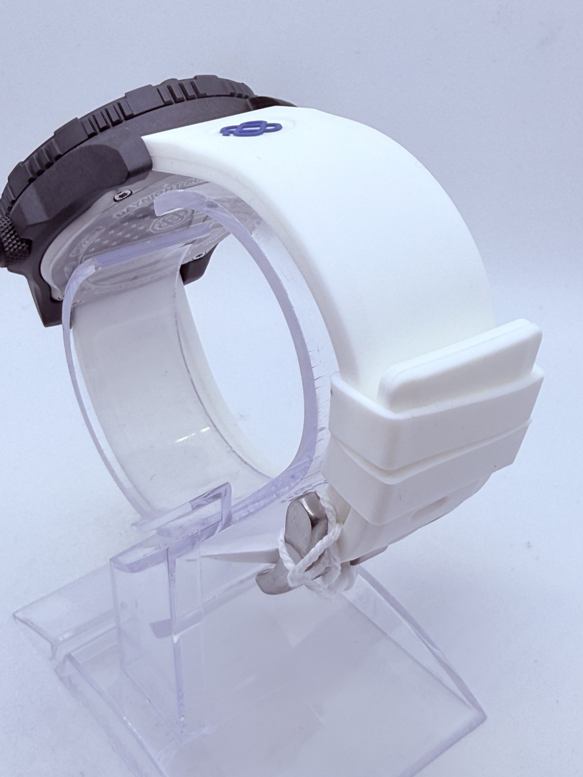 Deep Blue DAYNIGHT 43MM DIVER SOLAR POWERED PC WHITE DIAL USA🇺🇸3 COLOR TUBES‼️