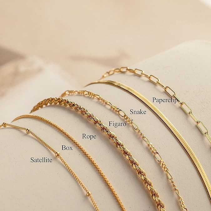 Gold Bracelets For Women, 14K Gold-Filled, Lead-Free, Nickel-Free Hypoallergenic